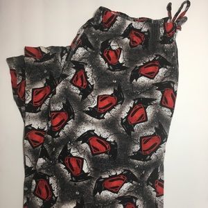 MENS Batman Vs Superman Lounge Pants Size Large